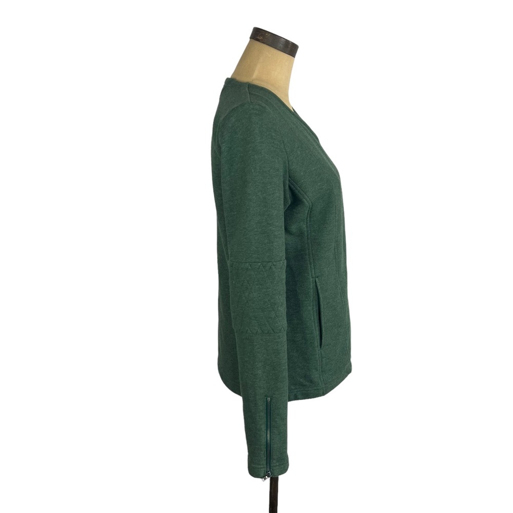Under Armour green cotton women’s soft full zip moto jacket - Picture 5 of 11